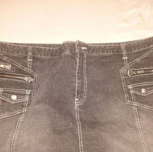 Lane Bryant VENEZIA Dark Jean Skirt!